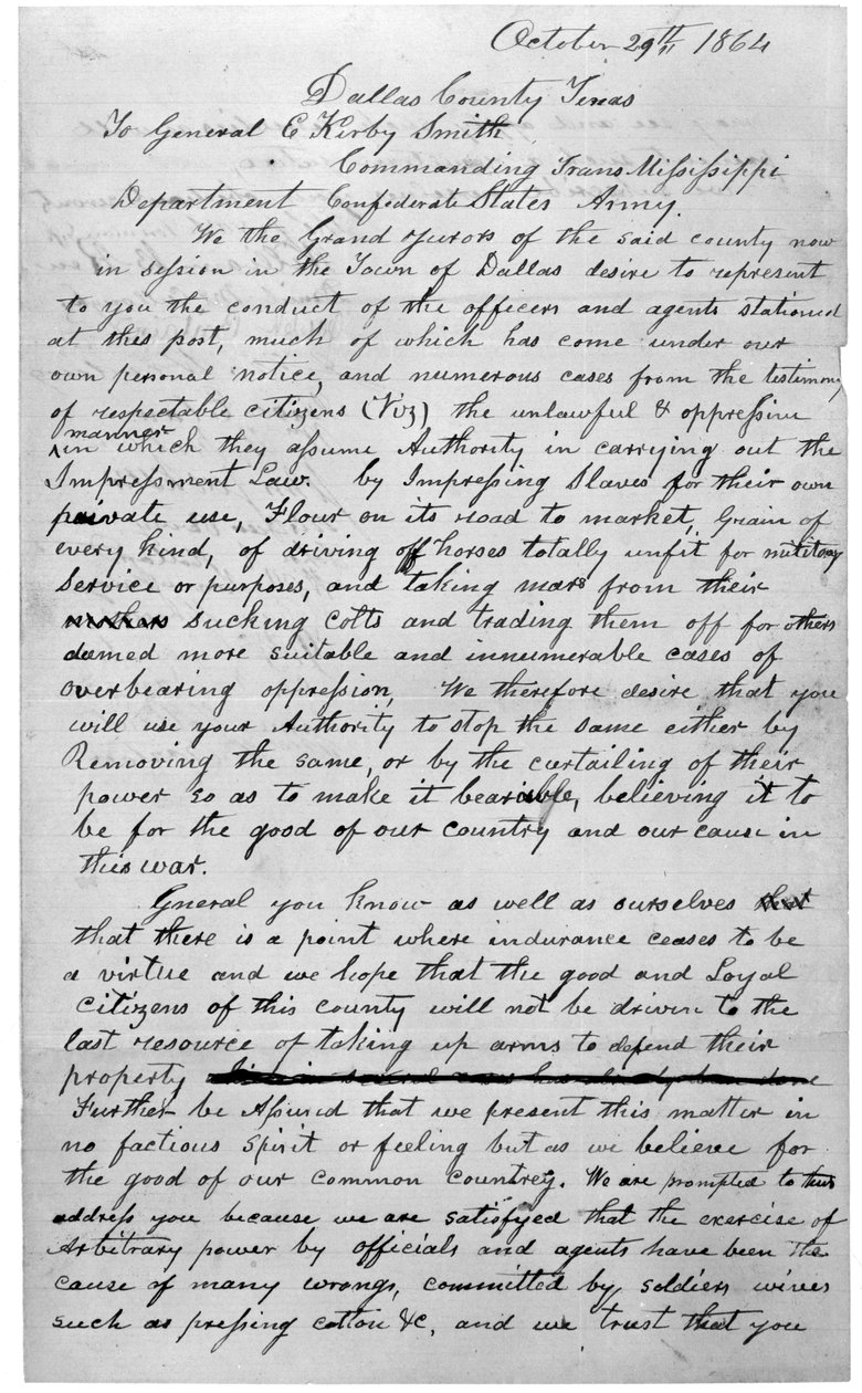 Storjuryens brev, 1864 af American School