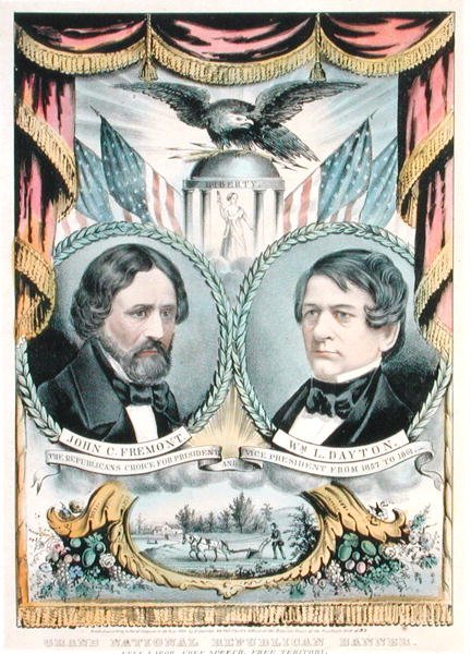 Grand National Republican Banner (farve litho) af American School