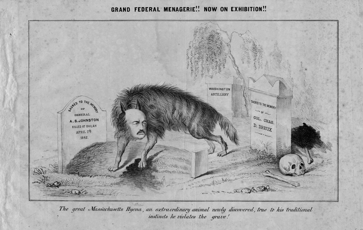 Stort føderalt menageri!! : nu på udstilling, c.1862 af American School