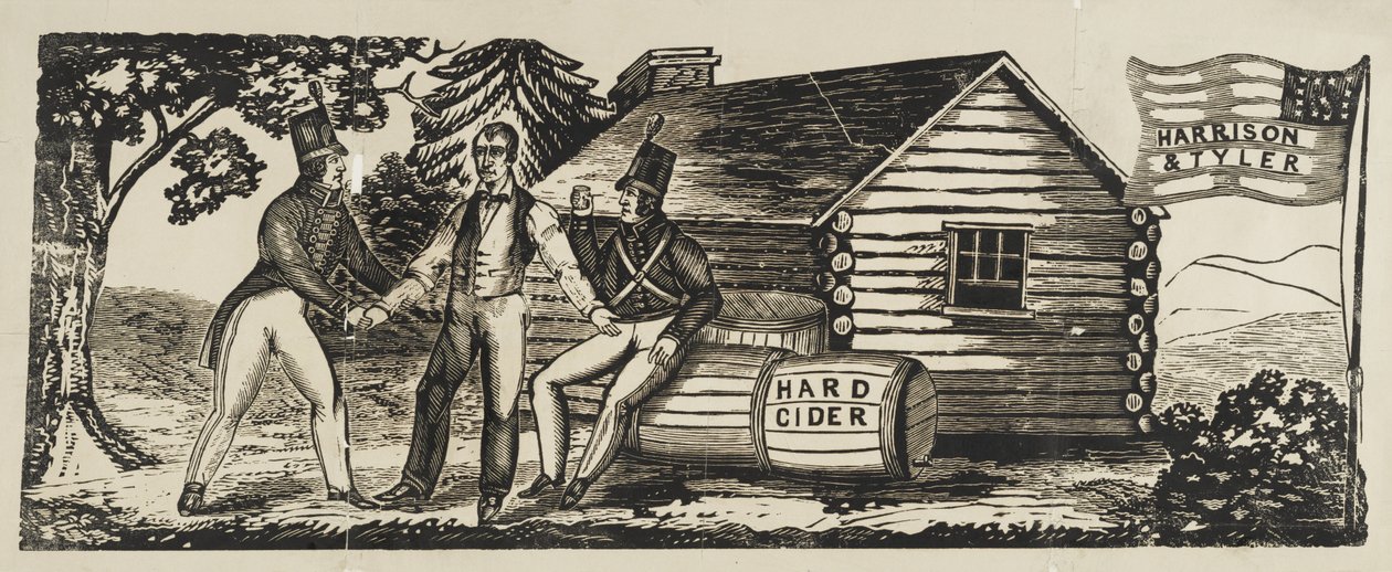 "Harrison & Tyler" kampagneemblem af American School