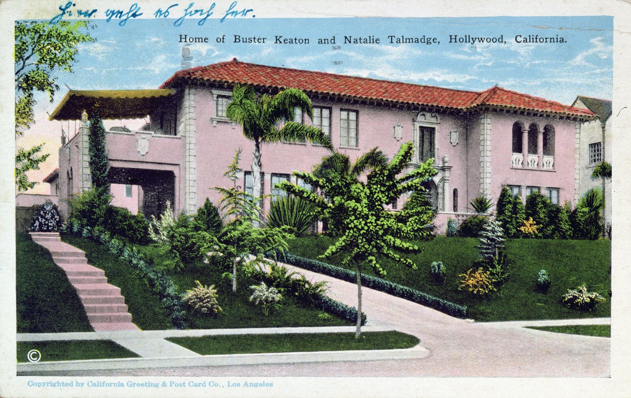 Hjem for Buster Keaton og Natalie Talmadge i Hollywood, 1930 af American School