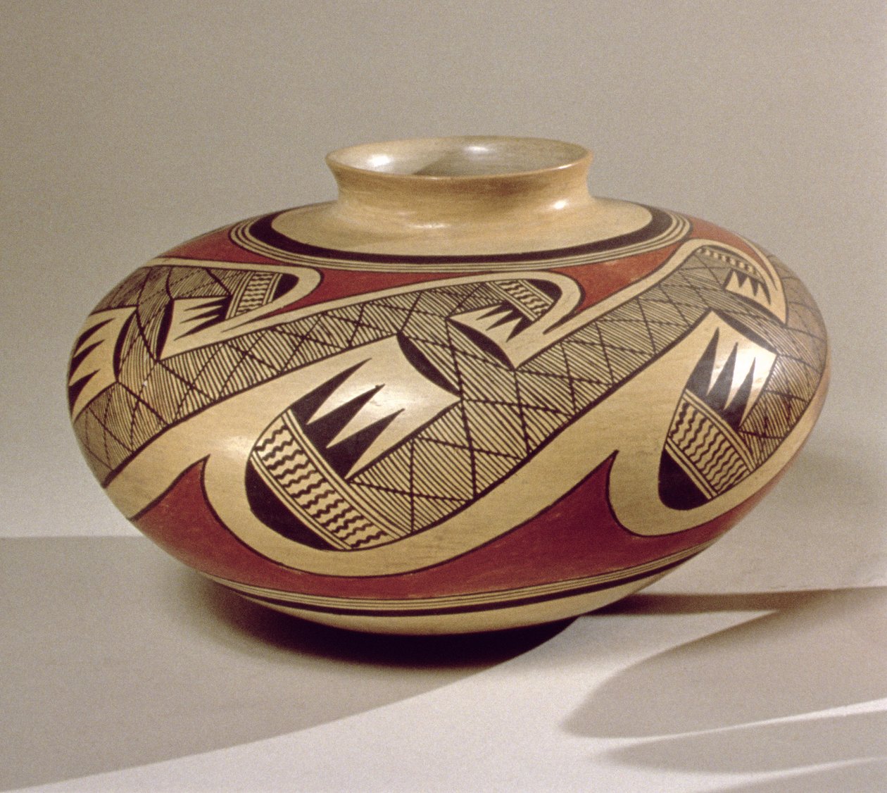 Hopi Bullware krukke, fra Arizona (keramik) af American School
