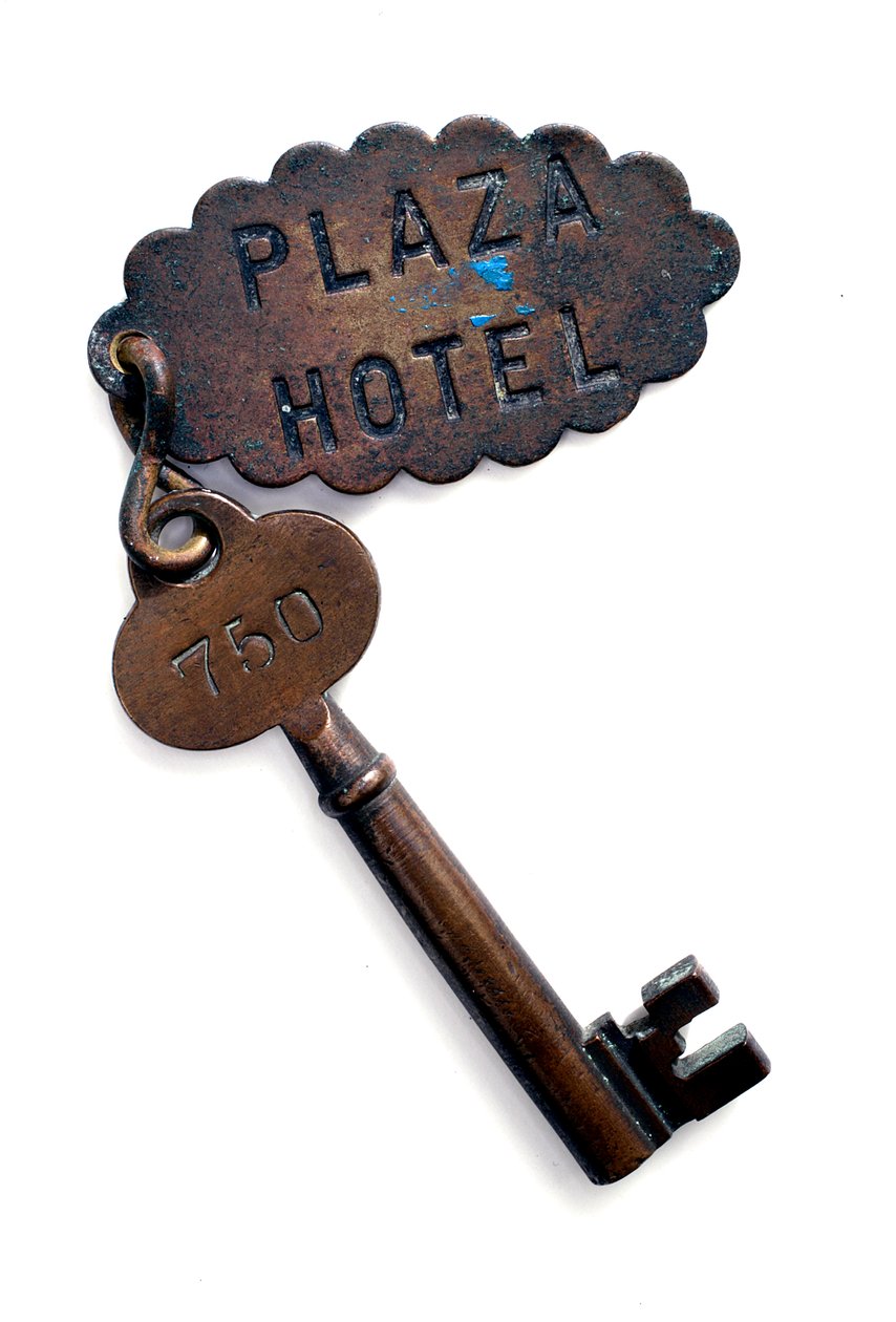 Hotel Key, 1890-1910 (metal) af American School