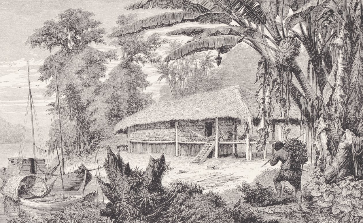 Hus til en velhavende Indien-gummisamler, fra 