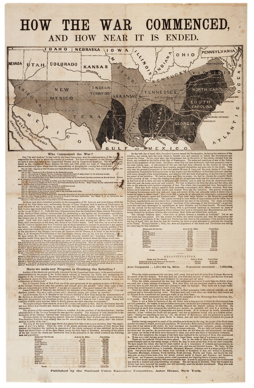 Hvordan krigen begyndte, og hvor nær den er afsluttet, 1864 af American School