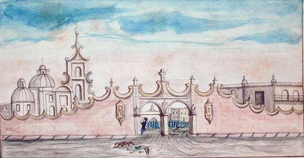 Huamantla, Mexico (akvarel på papir) af American School