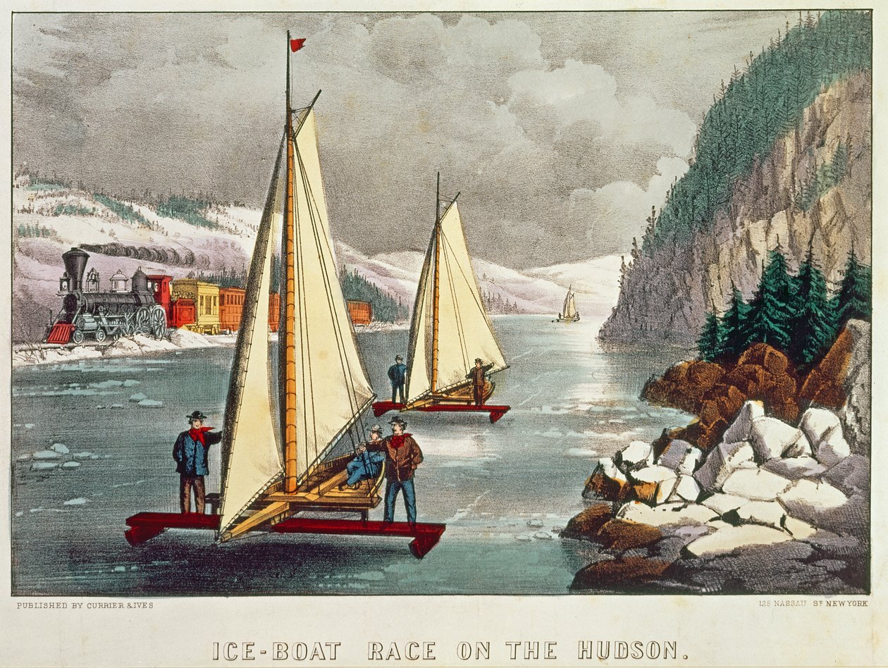 Ice-Boat Race på Hudson af American School
