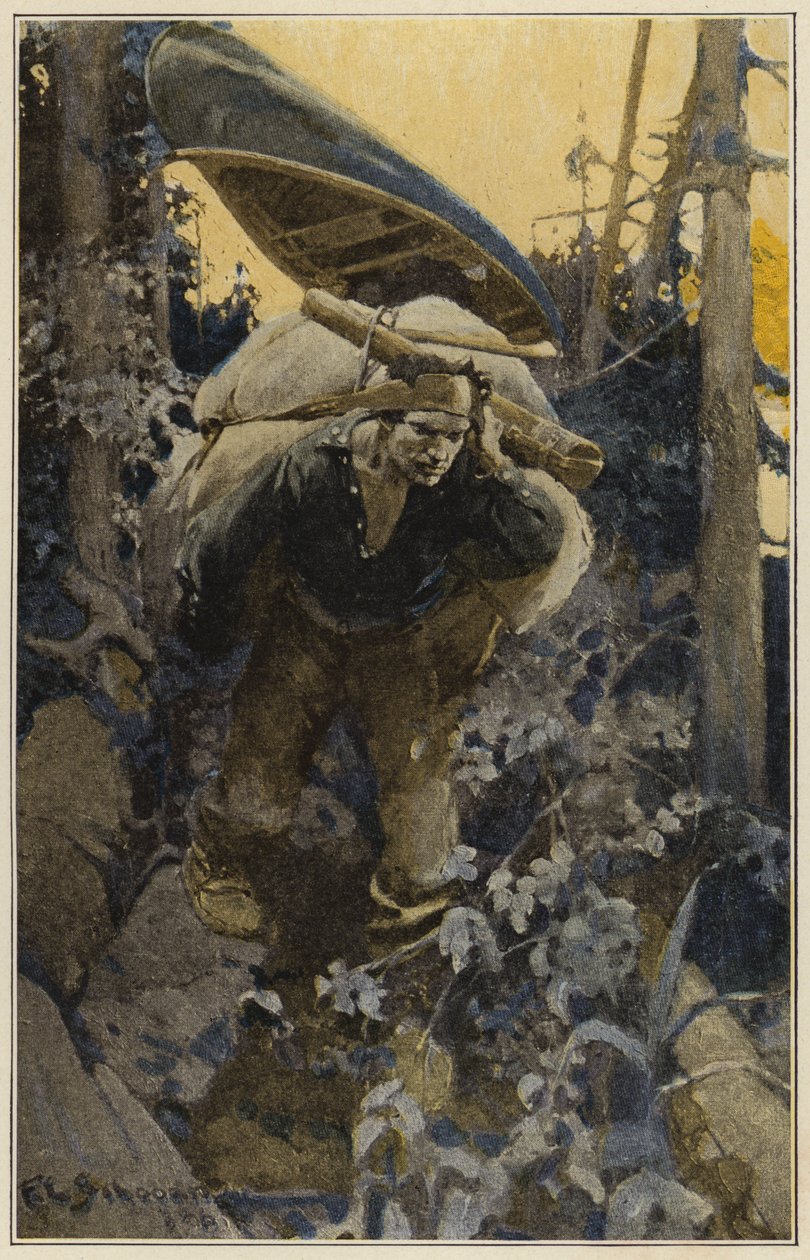 Illustration til Days Off and Other Digressions (farvelitografi) af American School