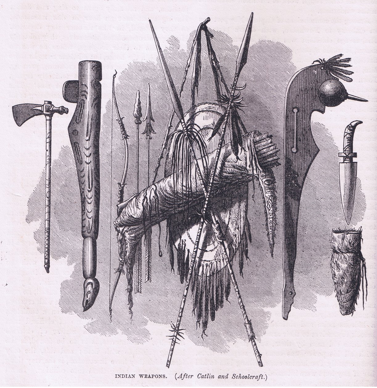 Indiske våben, illustration fra Cassell