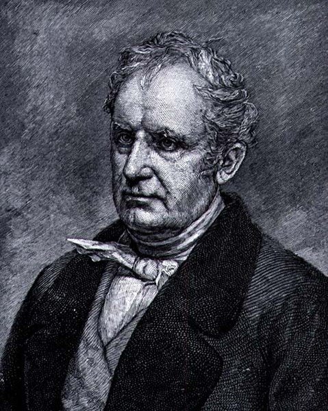 James Fenimore Cooper (1789-1851) (gravering) af American School