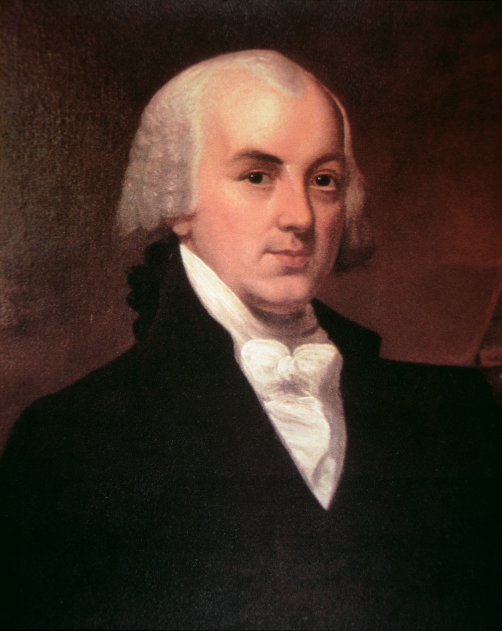 James Madison (1751-1836) (farve litho) af American School