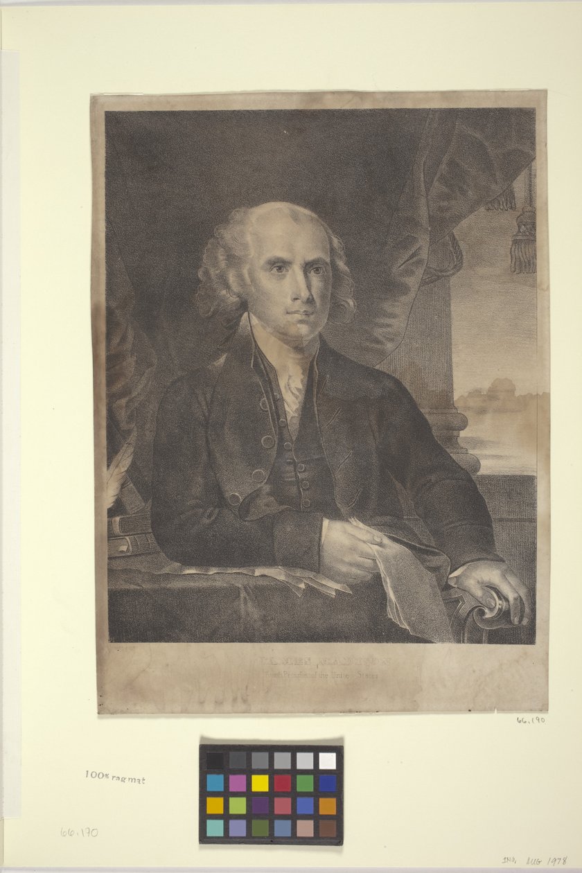 James Madison (litografi) af American School