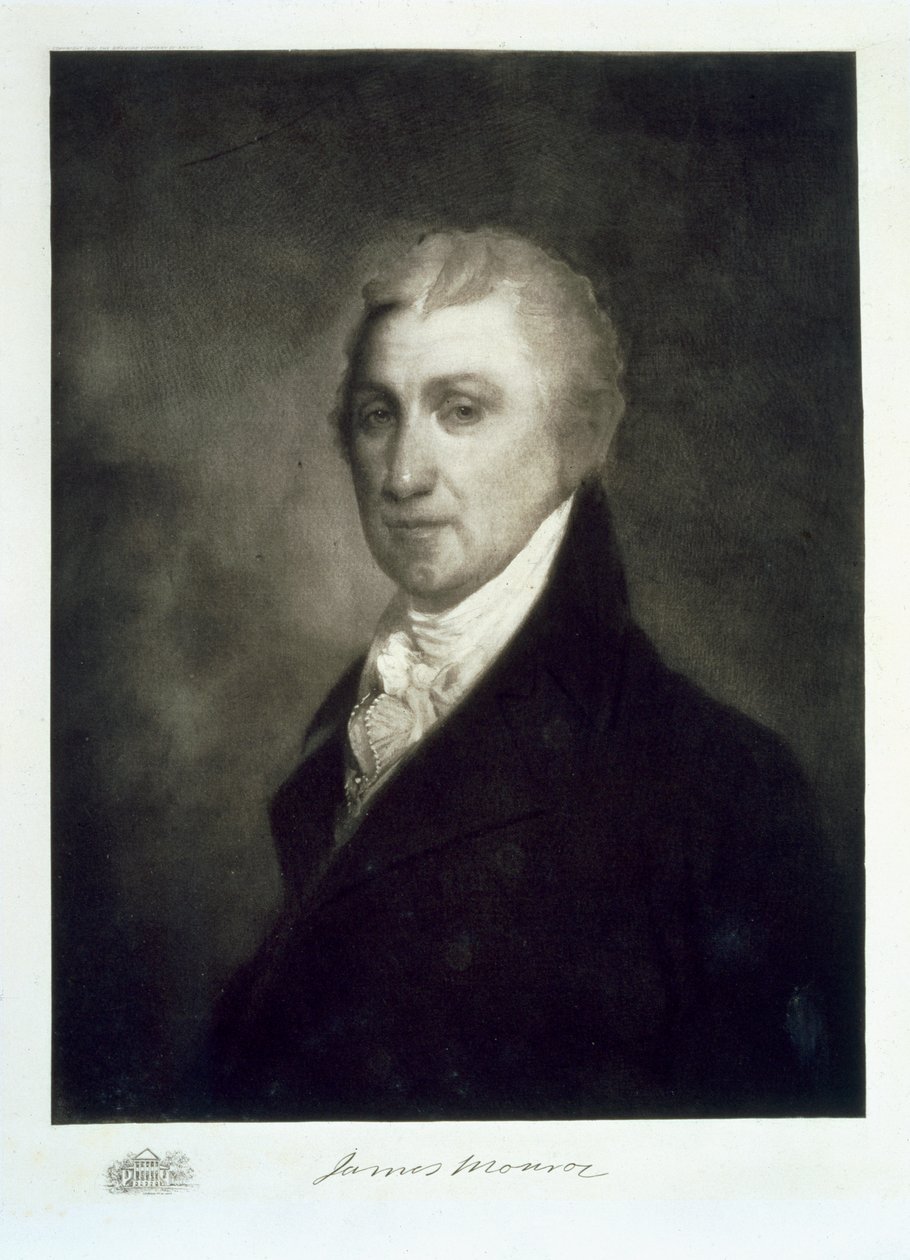 James Monroe, 5. præsident for USA, pub. 1901 (fotogravure) af American School