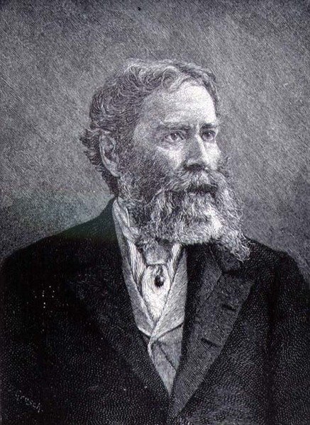 James Russell Lowell (1819-1891) (gravering) af American School