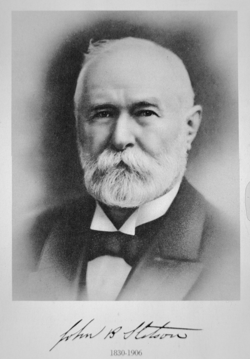 John B. Stetson (1830-1906) amerikansk hattemager fra Philadelphia (litho) af American School