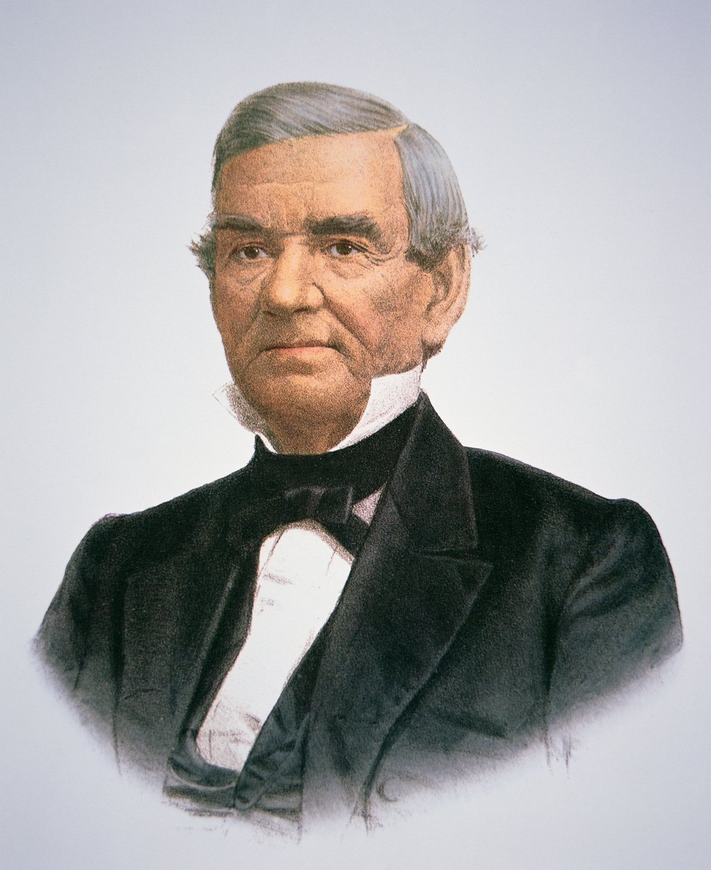 John Ross (1790-1866) (farve litho) af American School