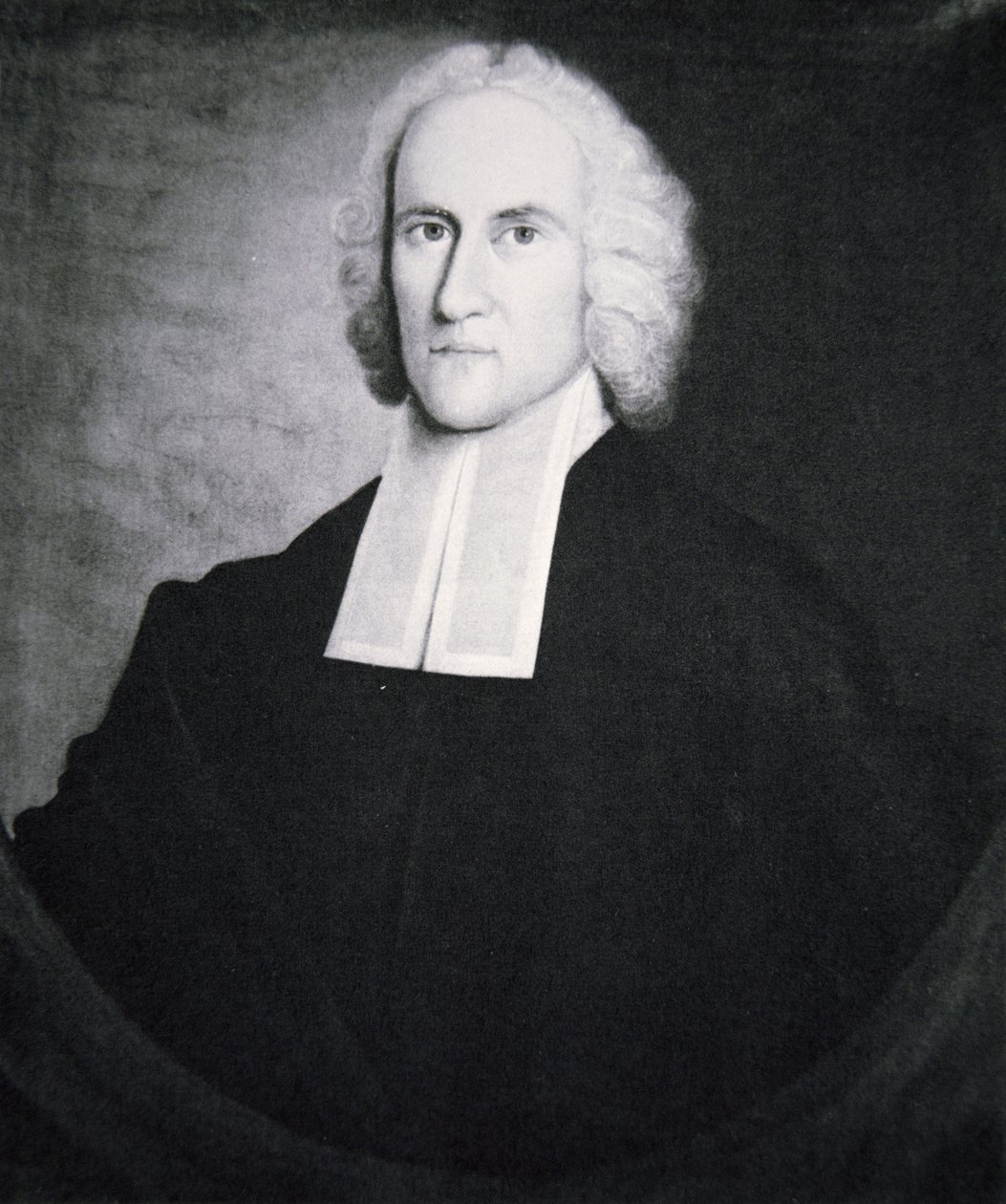 Jonathan Edwards (1703-58) (litho) af American School