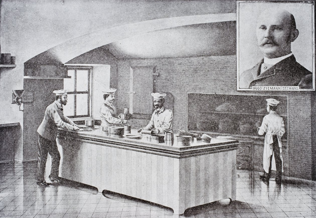 Køkken i Det Hvide Hus i 1890