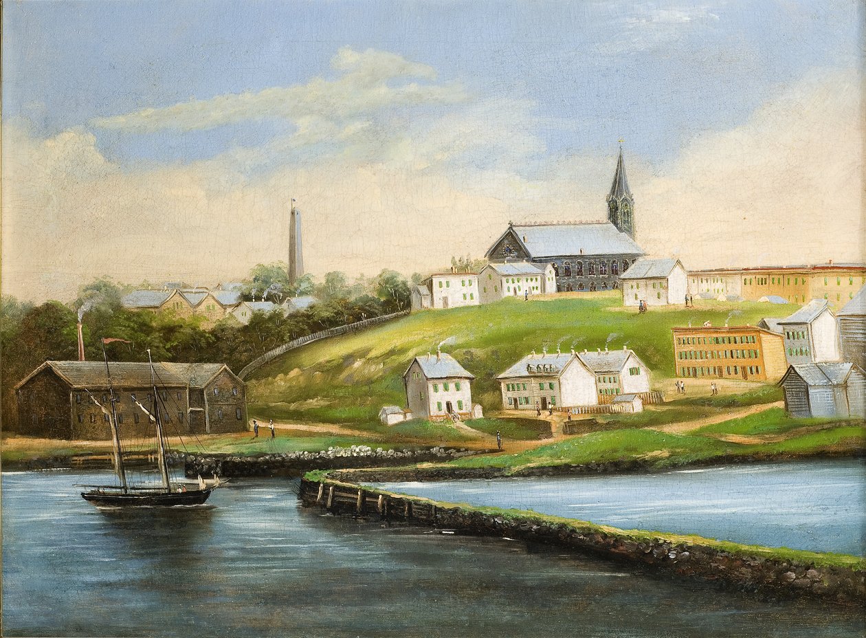 Landskab af Bunker Hill, efter 1862 af American School