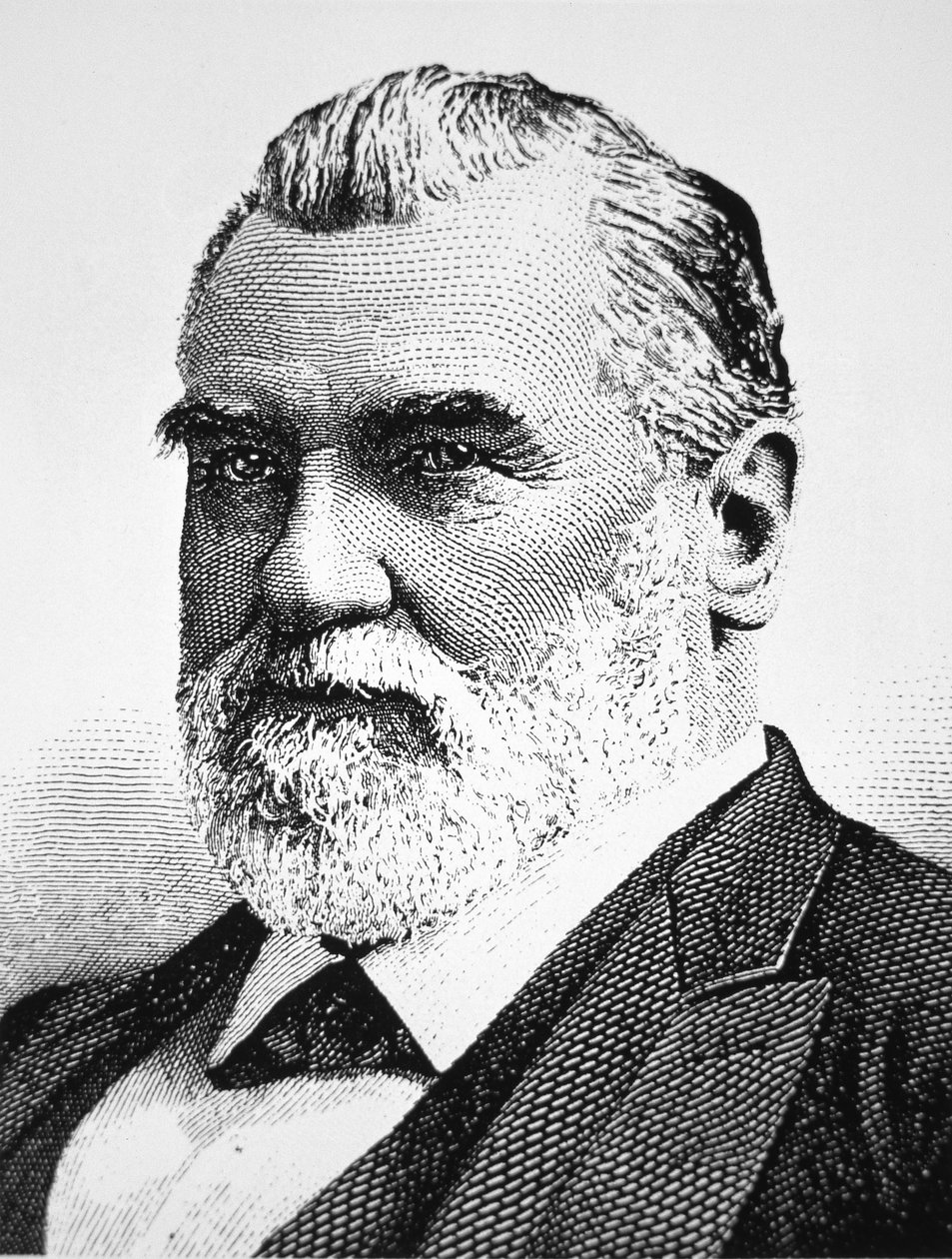 Leland Stanford (litho) af American School