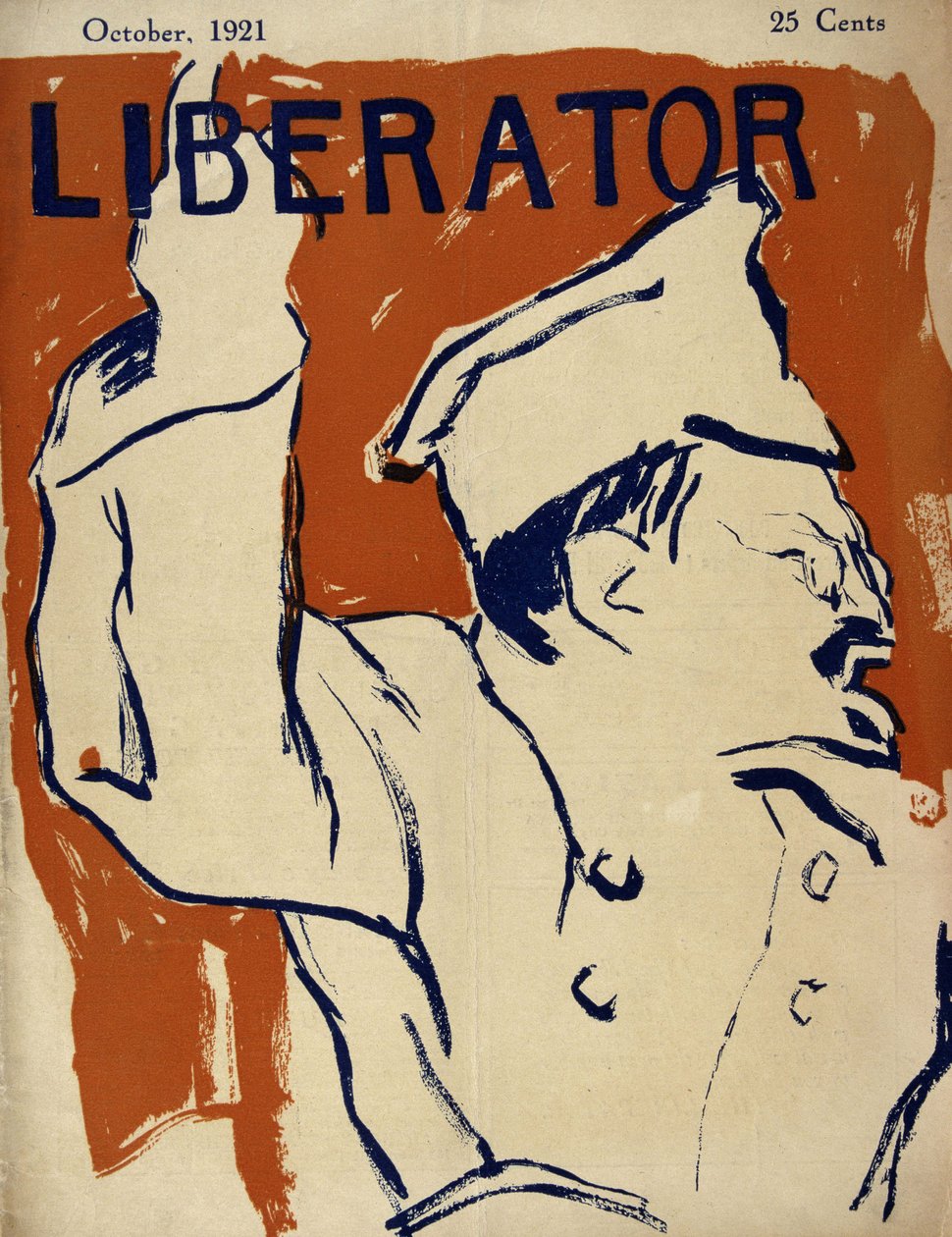 Leon Trotsky (Trotskij) (1879-1940) - i "Liberator" i oktober 1921 af American School