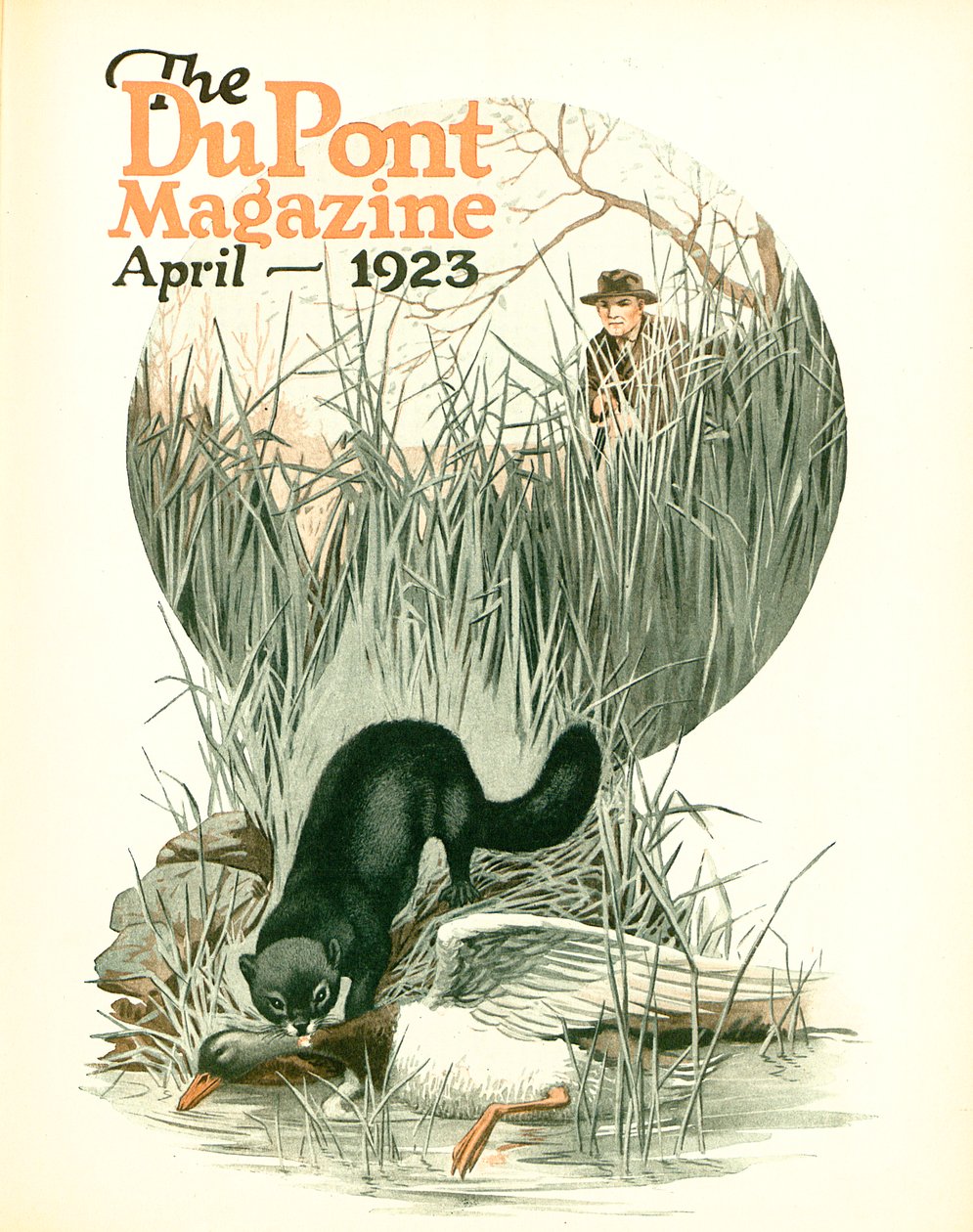 Less Vermin - More Game, forside af DuPont Magazine, april 1923 af American School