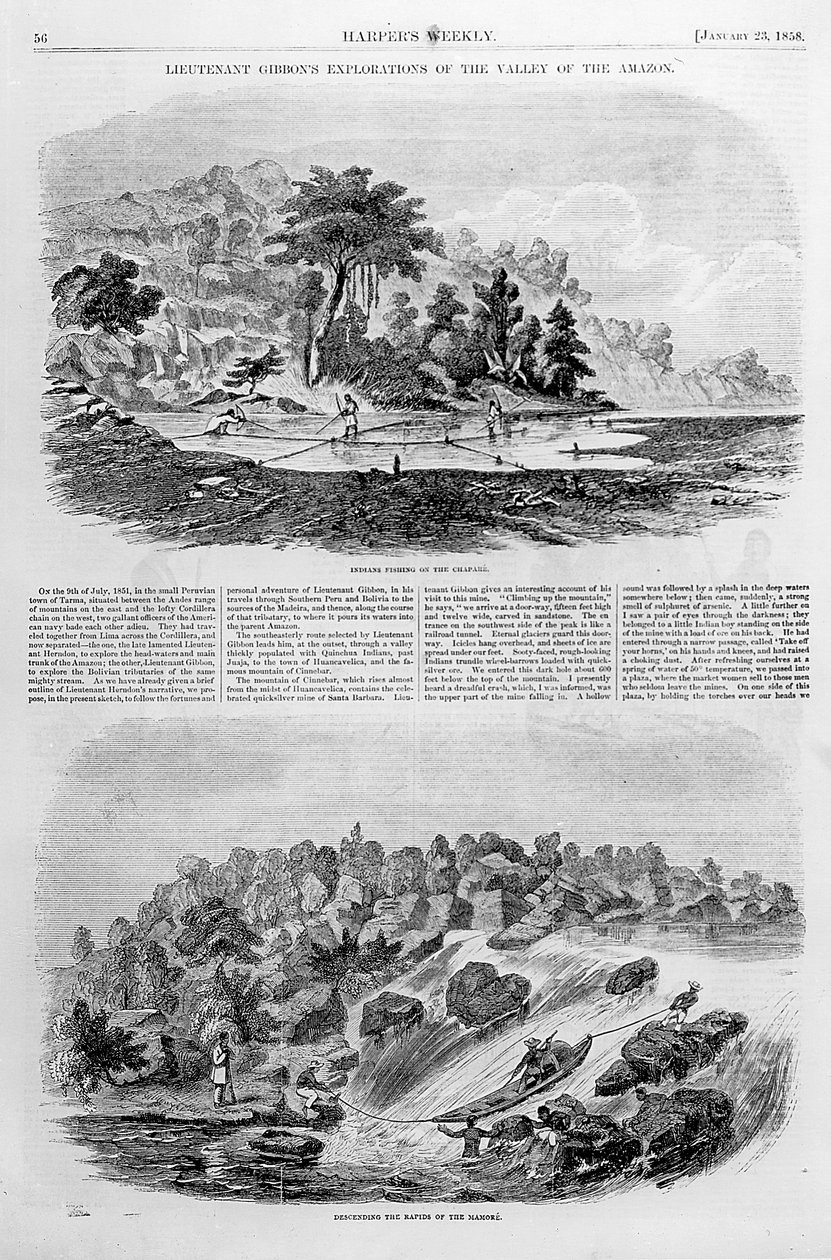 Løjtnant Gibbons Explorations of the Valley of the Amazon, fra 