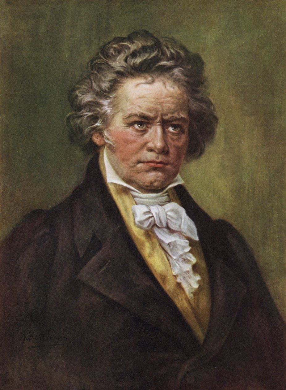 Ludwig Van Beethoven (litografi) af American School