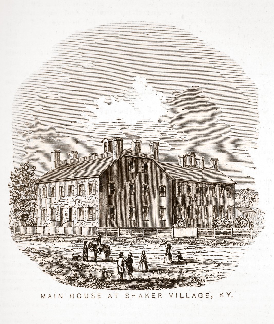 Hovedhuset i Shaker Village, KY af American School