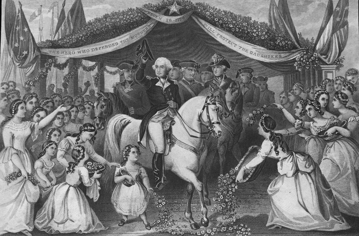 Generalmajor George B. McClellan, pub. 1861 (kobberstik) af American School