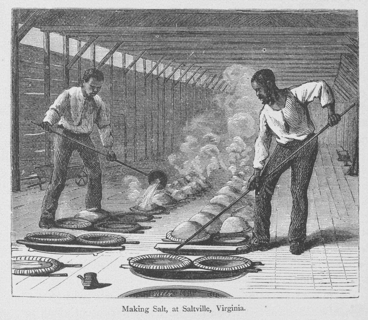 At lave salt i Slatville, Virginia, fra 