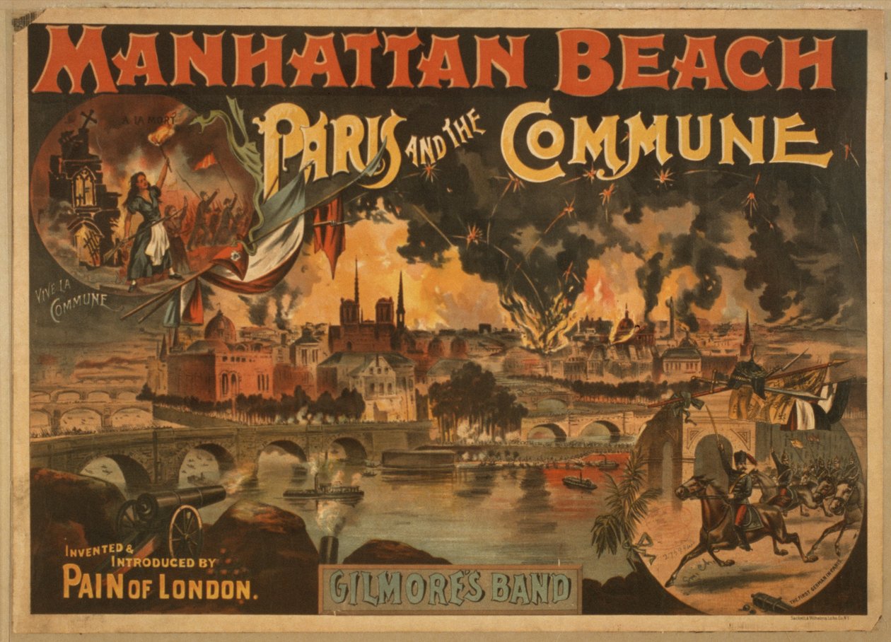 Manhattan Beach: Paris and the Commune, ca. 1891 af American School