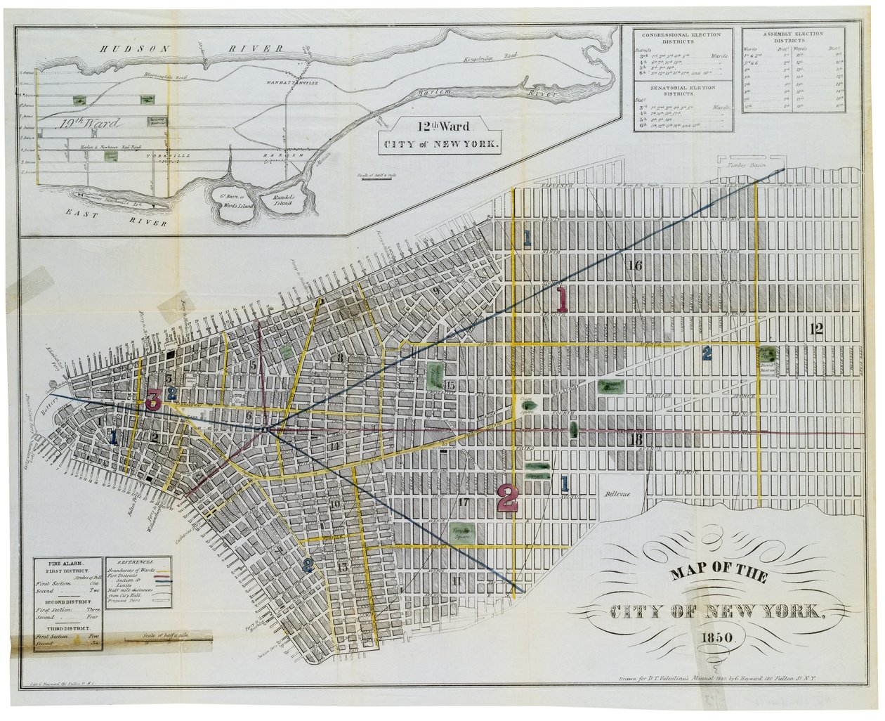 Map of the City of New York af American School