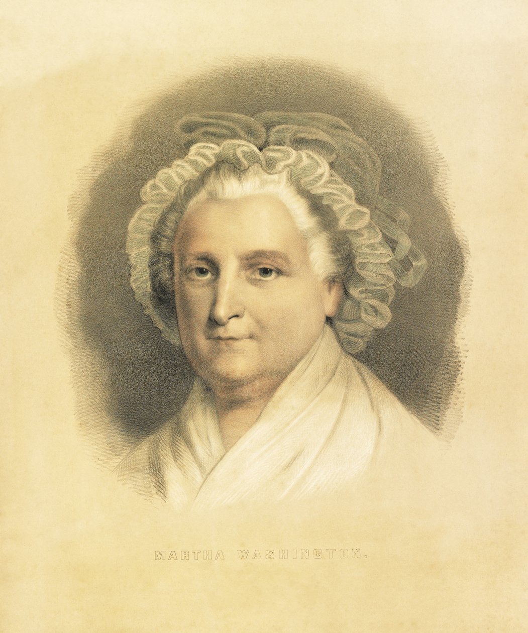Martha Washington, pub. 1857 af American School