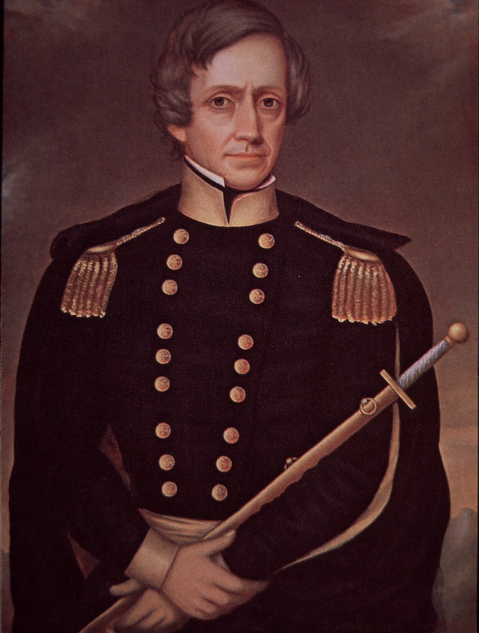 Den mexicansk-amerikanske krig (1846-48), general Stephen Watts Kearny, amerikansk kommandant af American School