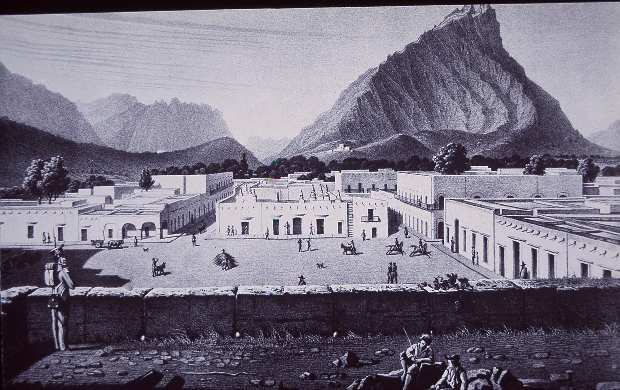 Mexicansk-amerikansk krig (1846-48), Monterrey, taget til fange af Gen Zachary Taylor af American School