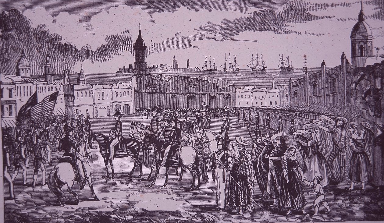 Den mexicansk-amerikanske krig (1846-48), overgivelse af Veracruz af American School