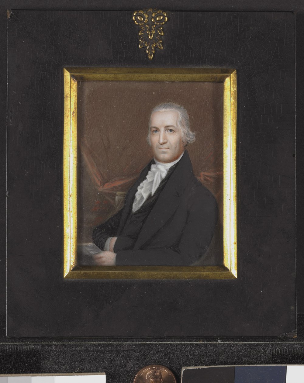 Miniatureportræt af Samuel Osgood, ca. 1789 (w/c på elfenben) af American School