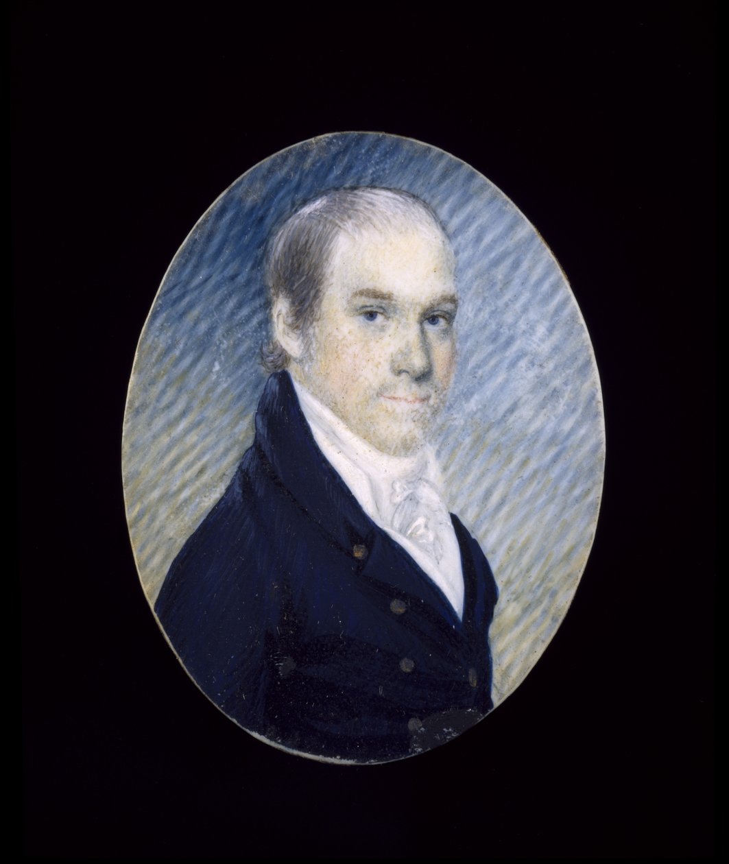 Miniature af William Cadogan Simes (1773-1824), ca. 1810-1824 (akvarel på elfenben) af American School