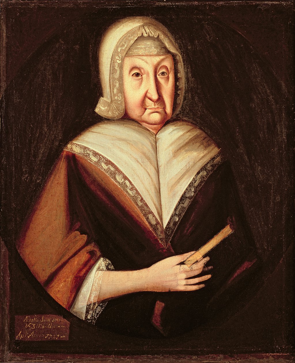 Fru William Pollard (Anne Dison), 1721 af American School