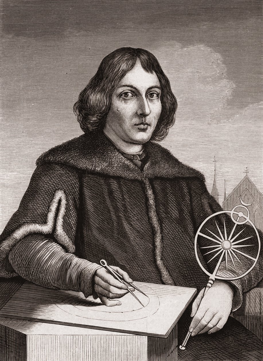 Nicolaus Copernicus, ca. 1850 (gravering) af American School