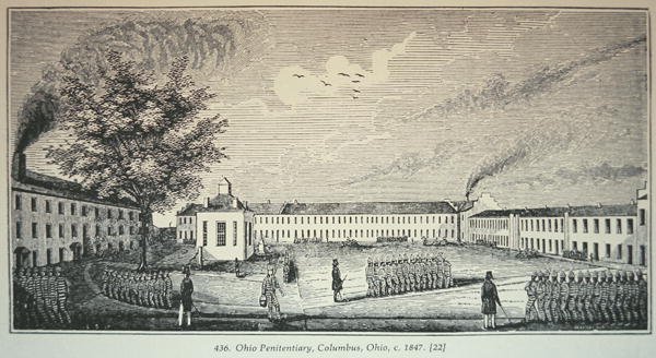 Ohio Penitentiary, Columbus, Ohio, ca. 1847 (gravering) af American School