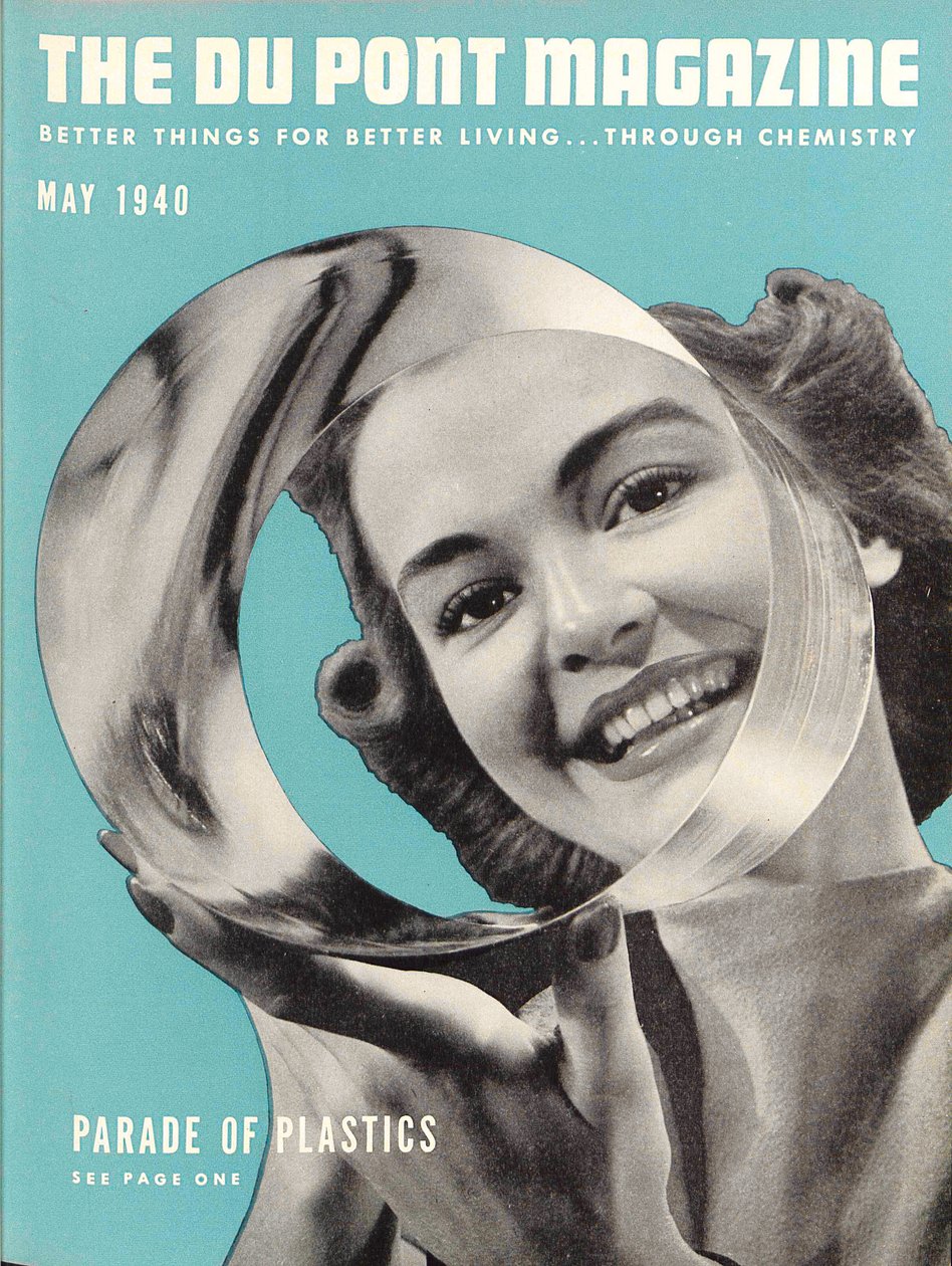 Parade of Plastics, forsiden af DuPont Magazine, maj 1940 af American School