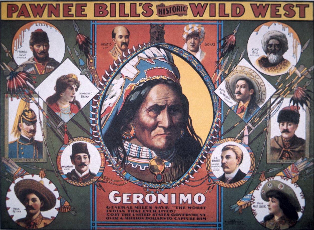 Pawnee Bills historiske vilde vesten plakat af American School