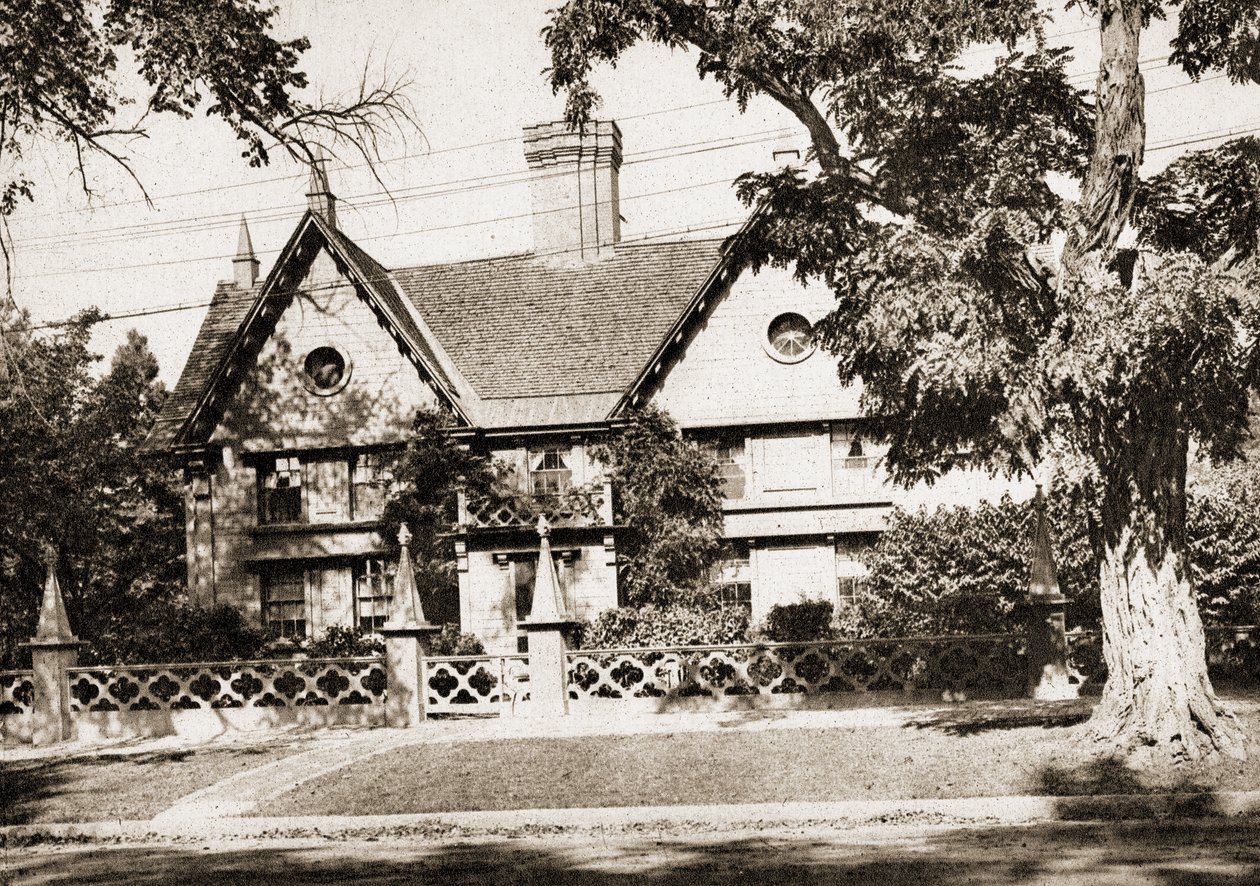 Pickering House, Salem, Massachusetts, 1915 (sepia tone dybtryk) af American School