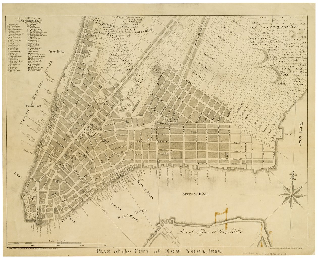 Plan for byen New York af American School