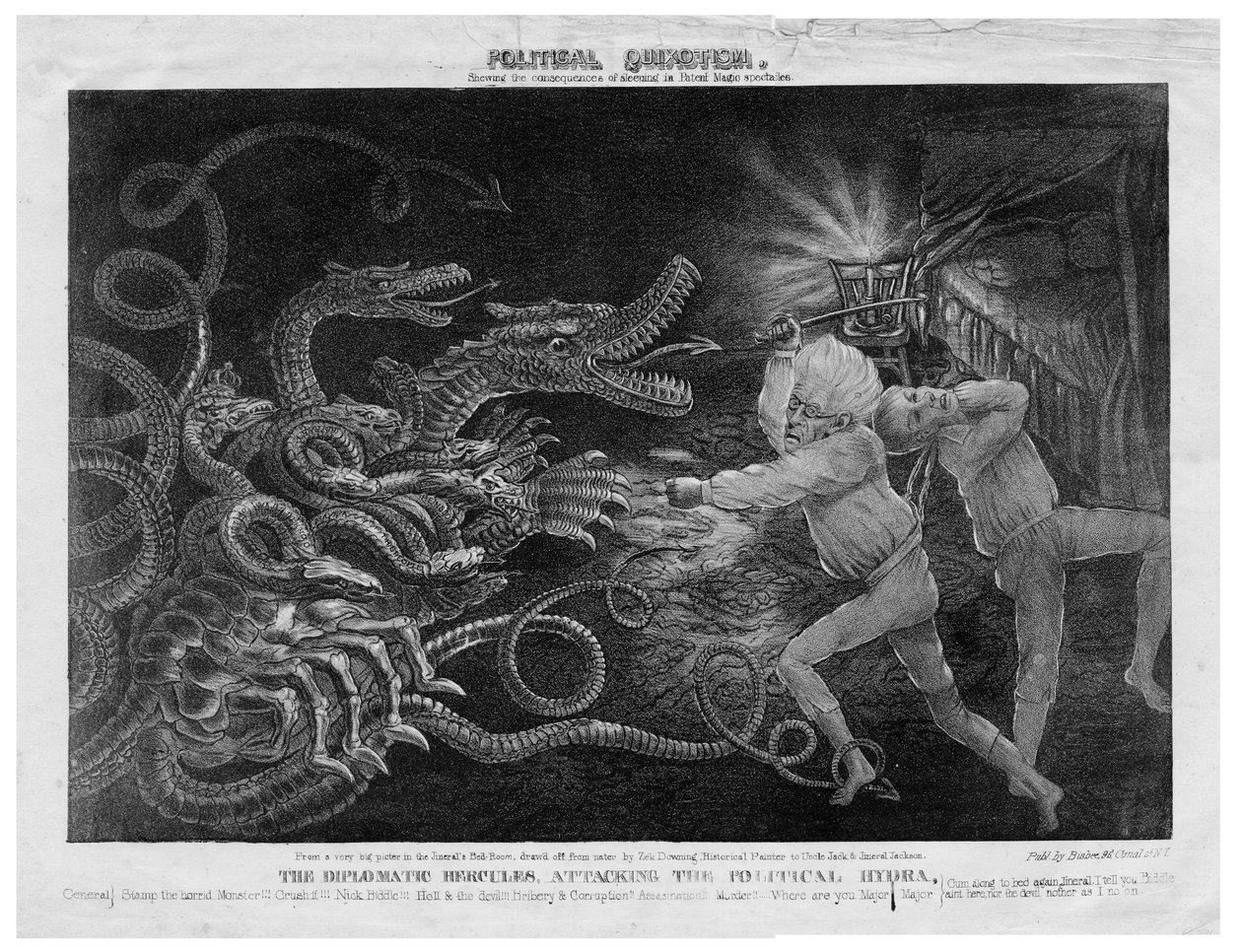 Politisk Quixotisme, ca. 1833 af American School