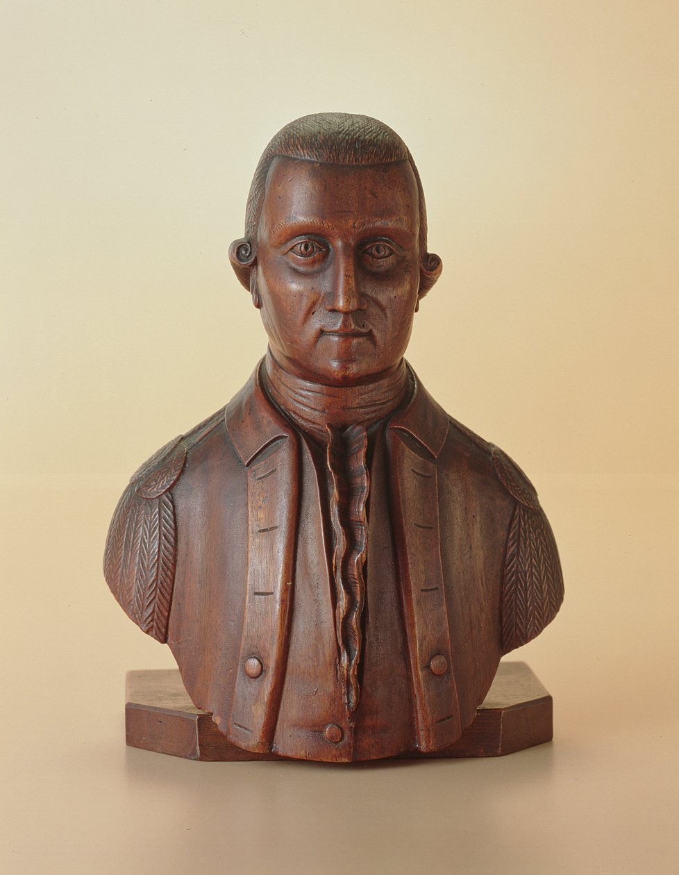 Portrætbuste af George Washington (1732-99) ca. 1810 (træ) af American School