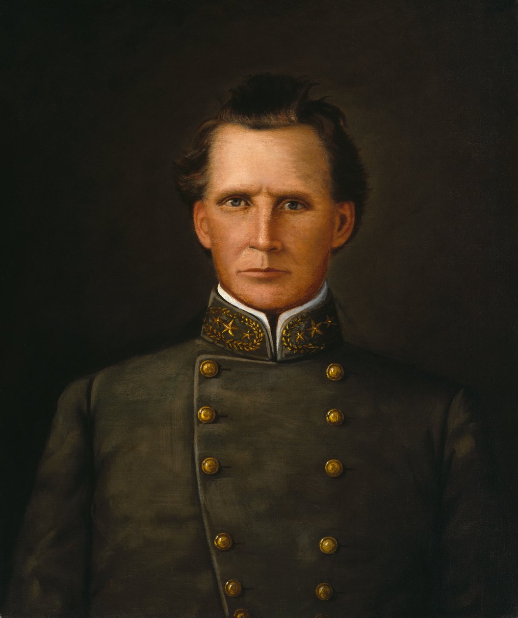 Portræt af brigadegeneral Joseph Lewis Hogg, ca. 1860 af American School