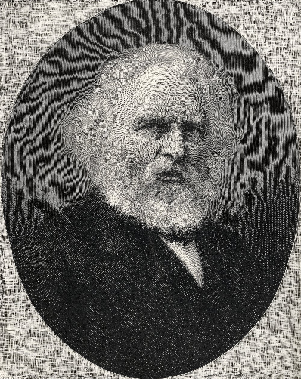 Portræt af Henry Wadsworth Longfellow, fra 